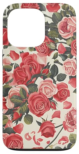 Rosa Rosenmuster, rosa Rosenblüte Hülle für iPhone 13 Pro Rosa Rosenmuster, rosa Rosenblüte Hülle für iPhone 13 Pro von Blumenmuster