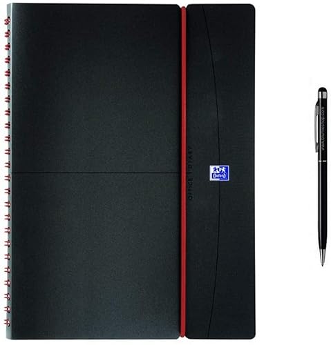 Professor Oxford August 2023 to August 2024 + 1 Stylus Touch Ballpoint Pen - Black and Red von Blumie Shop