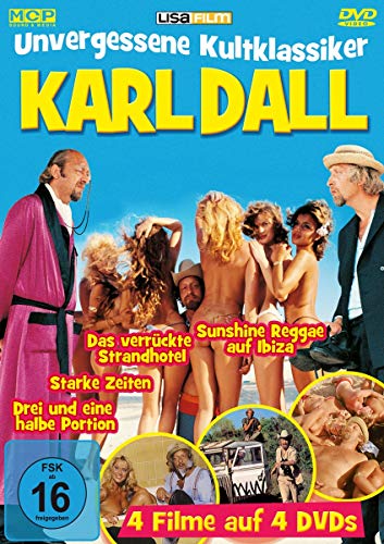 Karl Dall - Unvergessene Kultklassiker - 4 Filme au 4 DVDs (Sunshine Reggae auf Ibiza, Das verrückte Strandhotel, Starke Zeiten, Drei und eine halbe Portion) von Bluray/Dvd (Mcp Sound & Media)