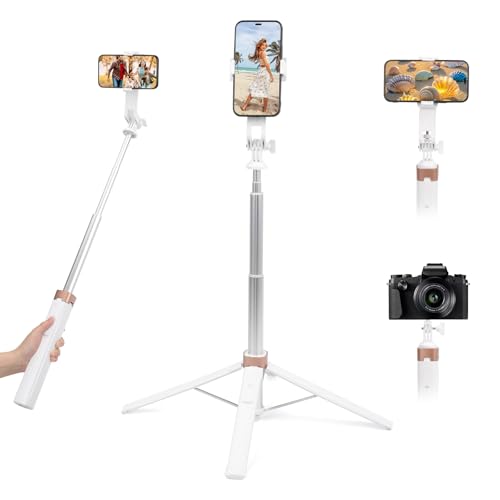 180cm Handy Stativ Ständer Selfie Stick, Handy Stativ für Smartphone, Stabiles Erweiterbarer Aluminium Stative mit Fernauslöser, Handystativhalter Kompatibel mit iPhone Samsung & Android Phones (Y17) 180cm Handy Stativ Ständer Selfie Stick, Handy Stativ für Smartphone, Stabiles Erweiterbarer Aluminium Stative mit Fernauslöser, Handystativhalter Kompatibel mit iPhone Samsung & Android Phones (Y17) von BlyeMichdi