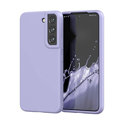 Schutzhülle für Samsung Galaxy S22, Bumper weich und flexibel, aus Silikongel mit Fallschutz für Kameras, dünne Schutzhülle, stoßfest, für Samsung Galaxy S22, Lavendel von Blyge