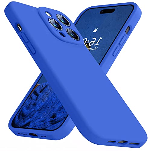 iPhone 14pro Hülle,Staubdicht Liquid Silikon Hülle Stoßfest 6,1 Zoll iPhone 14pro Hülle iphone14pro Hülle mit Kratzfestes Mikrofaserfutter Marineblau von Blyge