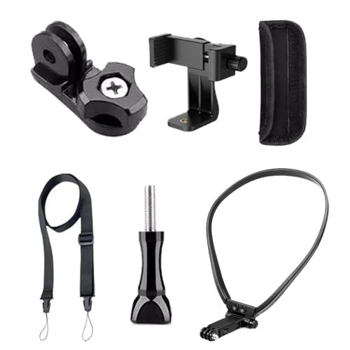 Bmdjdq Halterung für Halskettenhalter, Brustgurt, Handy-Halter, Workout-Telefonständer, verstellbarer Brustgurt, Stoßdämpfungsdesign, 18 x 21 x 10 cm, für Fitnessstudio, , Radfahren von Bmdjdq