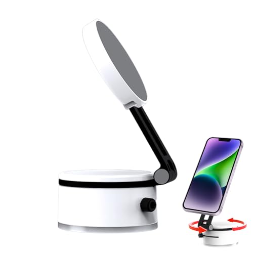 Bmdjdq Magnetische Handyhalterung mit Saugnapf, Auto-Innenzubehör, magnetische Auto-Halterung, starker Saugnapf, 360° verstellbare Sicht, 7 x 6 x 4,5 cm für Fitnessstudio-Spiegel, Armaturenbrett von Bmdjdq