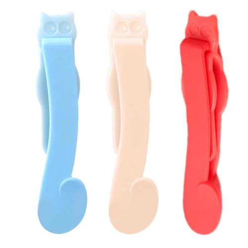 Book Clip Bookmark, 3x Page Markers, Automatic Bookmark, Unique Bookmark Designs, Book Organization Tools, Silicone Automatic Bookmarks for Women Kids Readers, Library von Bmdjdq
