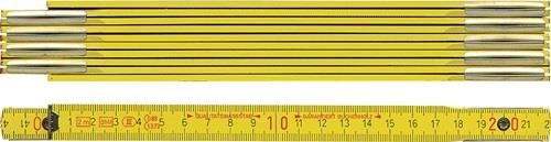 Bmi Gliedermaßstab L.2m B.16mm mm/cm EG III Buche gelb 972900200 von Bmi