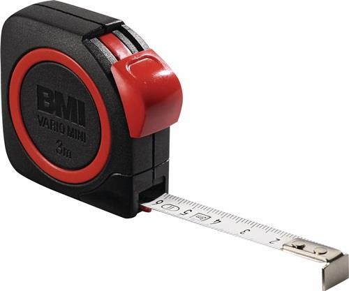 Bmi Taschenrollbandmaß VARIO Mini L.3m B.10mm mm/mm EG II ABS Automatic von Bmi