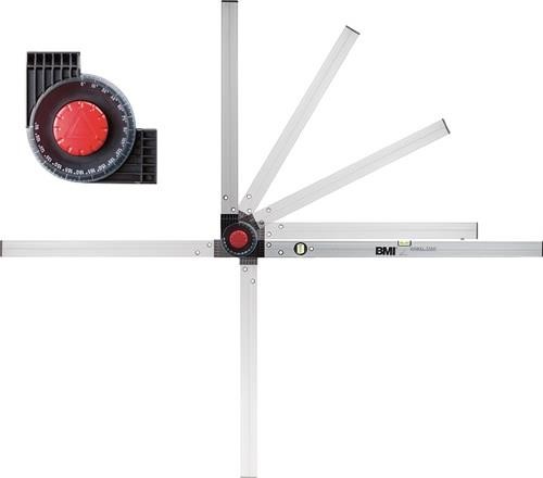 Bmi Winkelmessgerät WINKELSTAR Messber.0-270Grad Schenkel-L.80x60cm 715 060 080 von Bmi
