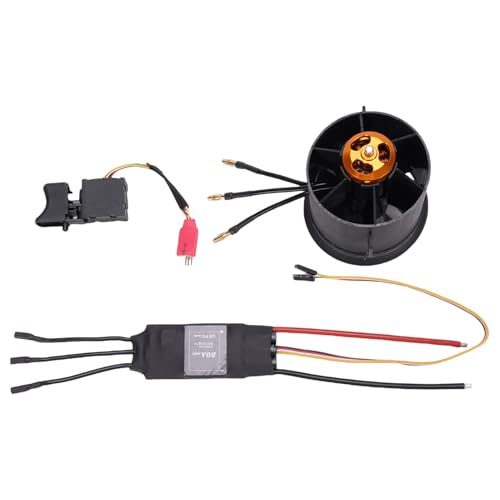 2200 KV 70 Mm EDF -bürstenloser Motorkit mit 12 Klingen Lüfter, ESC -Schalter für -Lüftergebläse 2200 KV 70 Mm EDF -bürstenloser Motorkit mit 12 Klingen Lüfter, ESC -Schalter für -Lüftergebläse von Bnineteenteam