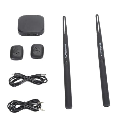 3D-Drumsticks mit Bewegungserkennung, Elektronisches Schlagzeugset mit Lithiumbatterie und Virtuellem Schlagzeug, Tragbar, Realistischer Klang, Design Im Taschenformat, für von Bnineteenteam