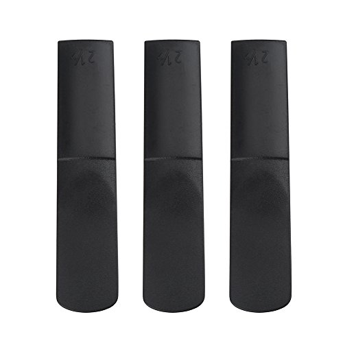 3pcs Altsaxophon Saxophon Reeds Harz Saxophon Reed 2.5 Reed Zubehör schwarz für Anfänger Student Musikinstrumentenzubehör 3pcs Altsaxophon Saxophon Reeds Harz Saxophon Reed 2.5 Reed Zubehör schwarz für Anfänger Student Musikinstrumentenzubehör von Bnineteenteam