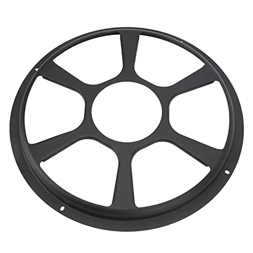 Audio Lautsprecher Dekorative Abdeckung, Auto Audio Lautsprecher Abdeckung Schutzfolie Tür Lautsprecher Verkleidung Sub Woofer Dekorativer Grill Schwarz(12in/30.48cm) Lautsprecherpaneele und -gitter von Bnineteenteam