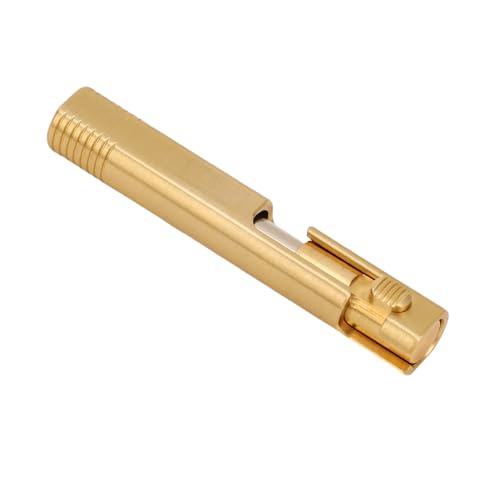 Bnineteenteam Mini Messing Ballpoint Stift, Pocket Writing Stift für Geschäftsreisen mit Tragbaren Funktionen, Ideal für Büro (Messingfarbe) von Bnineteenteam