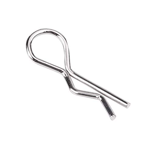 Bnineteenteam RC Auto Clip Pins, 50 Stück RC Auto Edelstahl R Typ RC Karosserie Shell Clip Pins für 1/10, 1/12, 1/16 Ferngesteuertes Auto Bnineteenteam RC Auto Clip Pins, 50 Stück RC Auto Edelstahl R Typ RC Karosserie Shell Clip Pins für 1/10, 1/12, 1/16 Ferngesteuertes Auto von Bnineteenteam