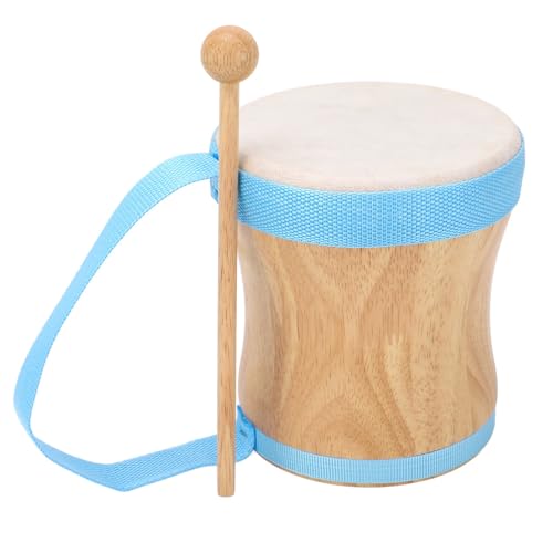 Handtrommel-Set, Conga-Trommel, Bongos-Trommel, Kleines und Leichtes Schlagzeug-Set mit Stick für Auftritte, Partys (BLUE) von Bnineteenteam