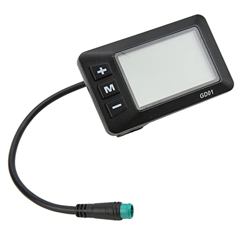 LCD GD01 -Display für Elektrofahrrad, Echtzeitgeschwindigkeitsanzeige, Fünf Zahnräder, Hilft 6 Km/h, Kunststoffmaterial, 1pc, für JN -Controller von Bnineteenteam