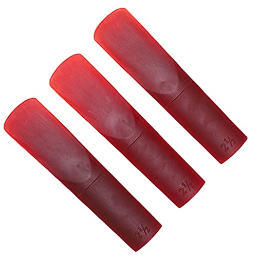 Mini Saxophon Reeds Umweltfreundliche Harzhochhandwerk für Outdoor -Auftritte 3 PCs (Rot) von Bnineteenteam
