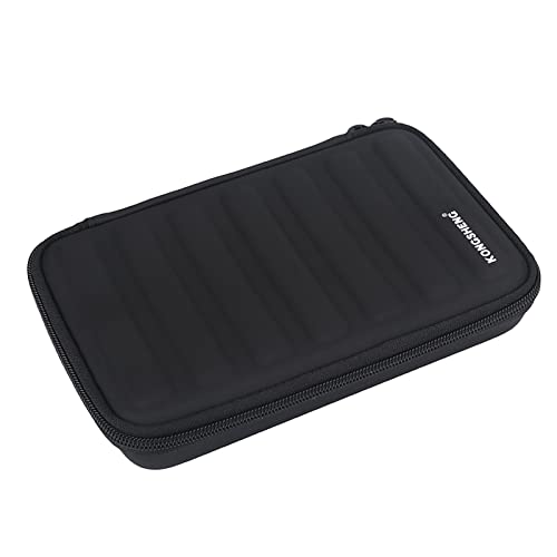 Mundharmonika -Tasche, PU Leder Black Harmonica Reißverschluss Tragetasche Aufbewahrung für 7 Harmonicas Musikinstrumentenzubehör von Bnineteenteam