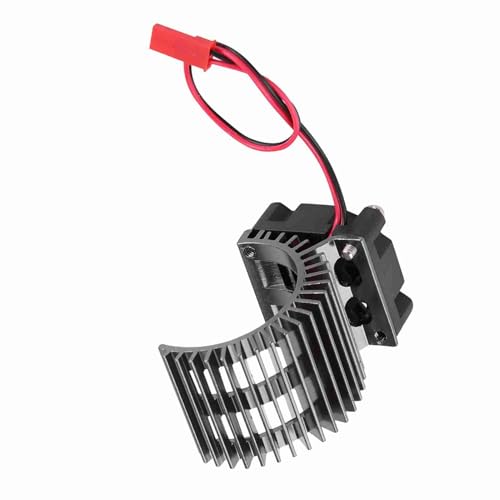 RC -Zubehör Kühlkörper mit Kühllüfter, Effiziente Kühlung für 1/10 Skala Elektrisches RC -Auto 540/550 Motor - Perfekt für / -4 Benutzer (PURPLE) (BLACK) von Bnineteenteam