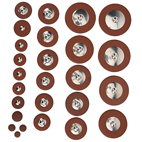 Sax Leder Pads, Die Saxohone Leder Pads Ersatz mit 26pcs Multi Size für Altsaxophon, Saxophon Polster Set Sax Leder Pads, Die Saxohone Leder Pads Ersatz mit 26pcs Multi Size für Altsaxophon, Saxophon Polster Set von Bnineteenteam