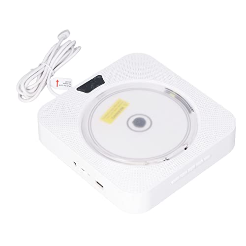 Wandmontierter CD-Player, 6-in-1-UKW-Musik-CD-Player mit Fernbedienung 100‑240 V, für Musikliebhaber, Yoga-Fans und Tanzende Mädchen von Bnineteenteam