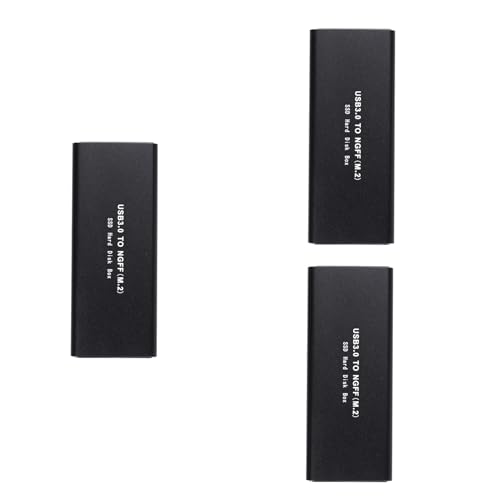 Bntaomle 3 x Adaptergehäuse für externe SSD-Player M.2 Sata Ssd auf USB 3.0 mit Uasp, Unterstützung Ngff M.2 2280 2260 2242 2230 Ssd mit Schlüssel B / Stick B + M Bntaomle 3 x Adaptergehäuse für externe SSD-Player M.2 Sata Ssd auf USB 3.0 mit Uasp, Unterstützung Ngff M.2 2280 2260 2242 2230 Ssd mit Schlüssel B / Stick B + M von Bntaomle