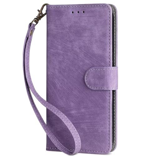 Bnvdfre Handyhülle für Xiaomi Redmi Note 13 5G Hülle [PU Leder] [Kartenfach] [RFID Schutz] [Standfunktion] Handytasche Lederhülle Flip Cover für Xiaomi Redmi Note 13 5G - Lila von Bnvdfre