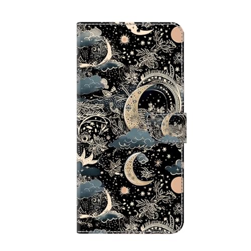 Bnvdfre Handyhülle für Samsung Galaxy A40 Hülle PU Leder Klapphülle Magnet Stoßfeste Kartenfach Klappbar Schutzhülle Silikon Case Cover mit Motiv Geschenk Flip Handytasche - Muster 5 von Bnvdfre