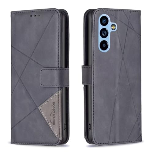 Bnvdfre Handyhülle für Samsung S25 Ultra Hülle [Premium PU Leder] [Kartenfach] [Magnetverschluss] RFID Schutzhülle Klapphülle Handytasche Lederhülle Tasche Etui Kompatibel - Schwarz von Bnvdfre