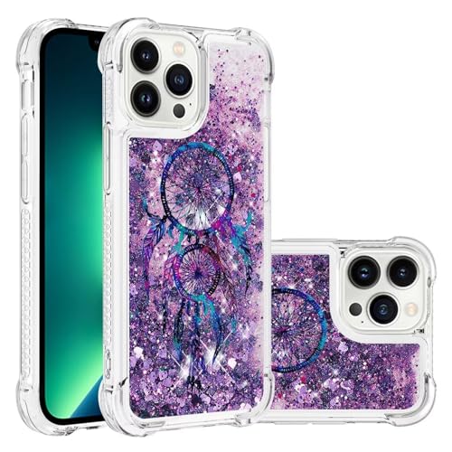Bnvdfre Handyhülle für iPhone 12 Pro Max Hülle Motive Glitzer Mädchen Bling Sparkle Fließende Flüssigkeit TPU Cover Stoßfest Schutzhülle Girls Case - Windspiel Bnvdfre Handyhülle für iPhone 12 Pro Max Hülle Motive Glitzer Mädchen Bling Sparkle Fließende Flüssigkeit TPU Cover Stoßfest Schutzhülle Girls Case - Windspiel von Bnvdfre