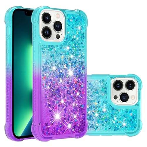 Bnvdfre Liquid Handyhülle für iPhone 14 Pro Hülle Mädchen Glitzer Flüssig Bewegende Treibsand Hülle TPU Stoßfest Schutzhülle Case für iPhone 14 Pro - Blau Violett Bnvdfre Liquid Handyhülle für iPhone 14 Pro Hülle Mädchen Glitzer Flüssig Bewegende Treibsand Hülle TPU Stoßfest Schutzhülle Case für iPhone 14 Pro - Blau Violett von Bnvdfre