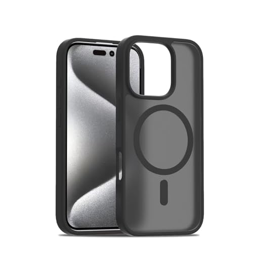 Bnvdfre Magnetische Handyhülle für iPhone 12/12 Pro Hülle, Matt Durchscheinend Anti-Fingerabdruck Schutzhülle, TPU für MagSafe Kompatibilität, Schwarz Bnvdfre Magnetische Handyhülle für iPhone 12/12 Pro Hülle, Matt Durchscheinend Anti-Fingerabdruck Schutzhülle, TPU für MagSafe Kompatibilität, Schwarz von Bnvdfre