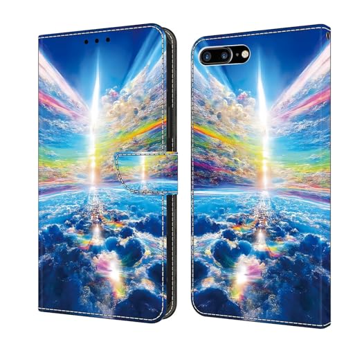Handyhülle für iPhone SE 2022 /iPhone SE 2020 / iPhone 8/7 Klapphülle PU Leder Hülle Magnet Stoßfeste Kartenfach Klappbar Schutzhülle Silikon Case Cover mit Muster Motiv - Bunter Himmel Handyhülle für iPhone SE 2022 /iPhone SE 2020 / iPhone 8/7 Klapphülle PU Leder Hülle Magnet Stoßfeste Kartenfach Klappbar Schutzhülle Silikon Case Cover mit Muster Motiv - Bunter Himmel von Bnvdfre