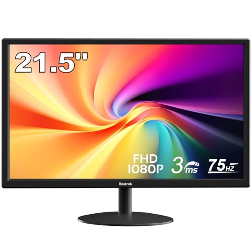 Bnztruk 22 Zoll Business Computer Monitor FHD 1080p 75Hz Gaming Desktop Monitor HDMI VGA Port für PC Raspberry Pi Laptop, Neigungsverstellung, VESA montierbar Bnztruk 22 Zoll Business Computer Monitor FHD 1080p 75Hz Gaming Desktop Monitor HDMI VGA Port für PC Raspberry Pi Laptop, Neigungsverstellung, VESA montierbar von Bnztruk