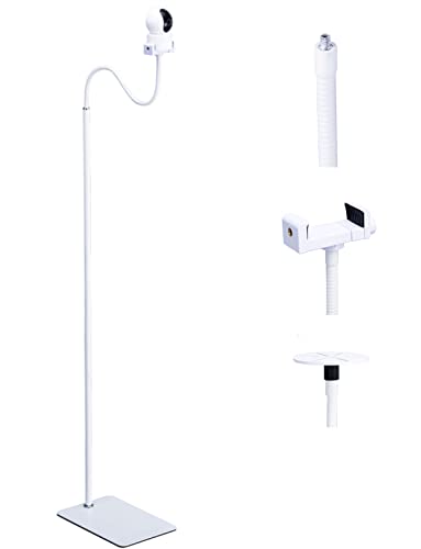 BoGuang Babyphone Halterung ，Baby Kamera Halterung Universal，Bodenhalterung für Überwachungskamera mit Klemme, höhenverstellbar 75–175 cm,kompatibel mit Babykamera-Monitor/Sicherheitskamera (White) von BoGuang