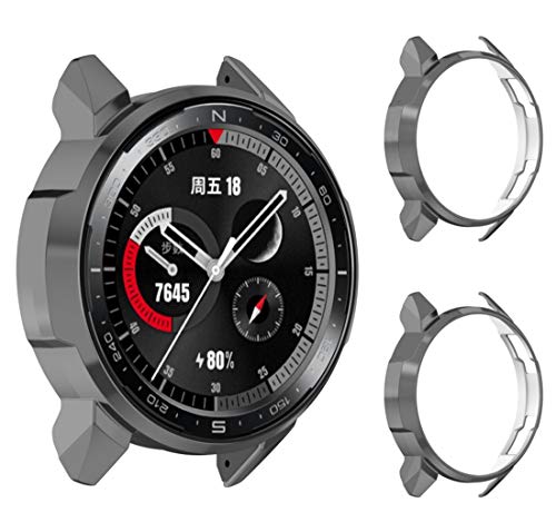 2 Pcs Screen Protector Hülle für Honor Watch GS Pro,Schutzhülle Weiche Cover Ultradünne Kratzfest Transparent Plating PC Protector Frame Case Abdeckung Tasche für Huawei Honor Watch GS Pro (grau) 2 Pcs Screen Protector Hülle für Honor Watch GS Pro,Schutzhülle Weiche Cover Ultradünne Kratzfest Transparent Plating PC Protector Frame Case Abdeckung Tasche für Huawei Honor Watch GS Pro (grau) von BoLuo