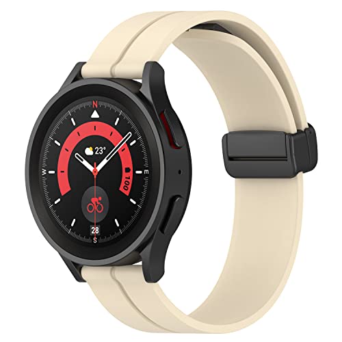 BoLuo 22mm Armband für Huawei Watch 3 Pro New/Huawei Watch GT3 Pro 46mm,Silikon Uhrenarmbänder Uhrenarmband Armbänder Strap für Huawei Watch GT Runner/Huawei Watch GT3 46mm / Watch 3 Pro (Beige) von BoLuo