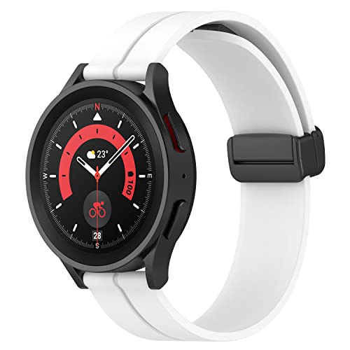 BoLuo 22mm Armband für Huawei Watch 3 Pro New/Huawei Watch GT3 Pro 46mm,Silikon Uhrenarmbänder Uhrenarmband Armbänder Strap für Huawei Watch GT Runner/Huawei Watch GT3 46mm / Watch 3 Pro (Weiß) von BoLuo
