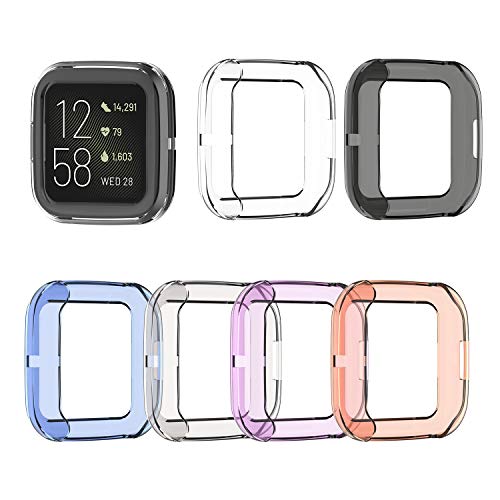 BoLuo 6 Pcs Hülle Kompatibel mit Fitbit Versa 2,Schutzhülle Cover Leicht Weiche Silikon Ultradünne Kratzfest Transparent TPU Case Abdeckung Tasche für Fitbit Versa 2 Smart Watch Accessories (Schwarz) BoLuo 6 Pcs Hülle Kompatibel mit Fitbit Versa 2,Schutzhülle Cover Leicht Weiche Silikon Ultradünne Kratzfest Transparent TPU Case Abdeckung Tasche für Fitbit Versa 2 Smart Watch Accessories (Schwarz) von BoLuo