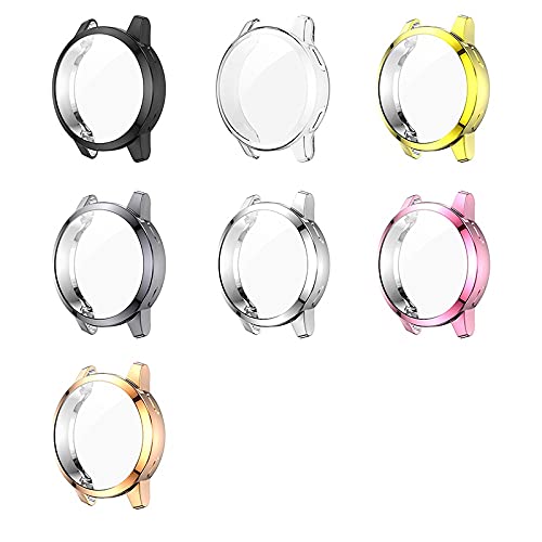 BoLuo 7 Pack Screen Protector Hülle Kompatibel mit Garmin Venu 2S,Schutzhülle Cover Weiche Silikon Ultradünne Kratzfest Transparent TPU Case Abdeckung Tasche für Garmin Venu 2S / Vivoactive 4S von BoLuo