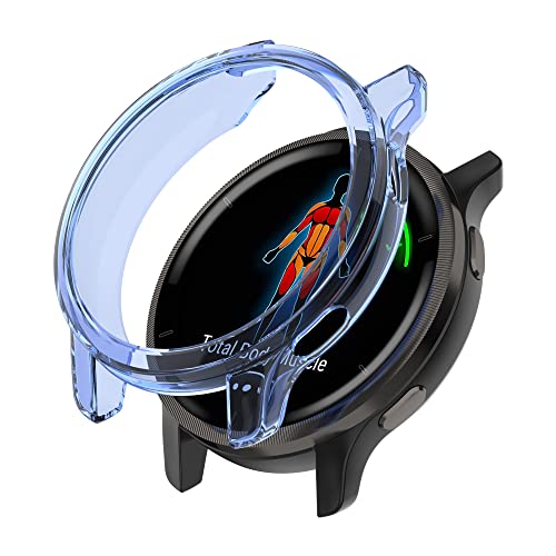 BoLuo Hülle Kompatibel mit Garmin Venu 2 Watch, Schutzhülle Clear Cover Weiche Silikon Ultradünne Kratzfest Transparent TPU Case Abdeckung Cover Tasche für Garmin Venu 2 Uhrenzubehör (Blau) von BoLuo