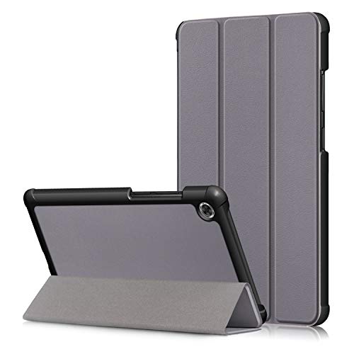 BoLuo Lenovo Tab M7 7.0" TB-7305 Flip Hülle Case,Heavy Duty Tri-fold Ultra PU Leder Telefonkasten Silikon Cover Schutzhülle Etui Fall Shell Tasche für Lenovo Tab M7 7.0" TB-7305F/X/I Tablet PC (grau) von BoLuo