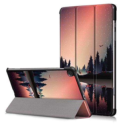 Boluo Galaxy Tab S6 Lite Flip Hülle Case,Heavy Duty ri-fold Ultra Silikon PU Leder Telefonkasten Cover Etui Fall Shell Tasche für Samsung Galaxy S6 Lite 10.4" SM-P610/P615 2020 Tablet PC (Augen) von BoLuo