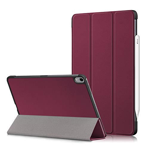 Boluo New iPad 10.8 2020/iPad Air 4 Hülle Case, Heavy Duty Slim Ultra PU Leder Telefonkasten Cover Etui Fall Shell Tasche mit Auto Wake/Sleep für New iPad 10.8"/iPad Air 4th Generation Tablet (Wein) von BoLuo
