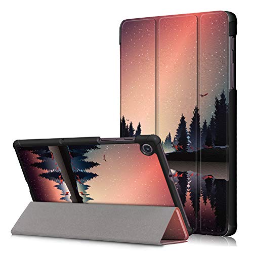 Galaxy Tab A 8.4" 2020 Flip Hülle Case,Heavy Duty ri-fold Slim Ultra Silikon PU Leder Telefonkasten Cover Etui Fall Shell Tasche für Samsung Galaxy Tab A 8.4" (2020) Tablet Model SM-T307 (Bäume) von BoLuo