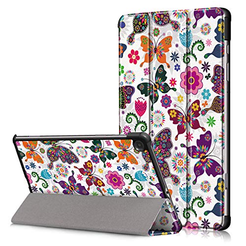 Galaxy Tab S6 Lite Flip Hülle Case,Heavy Duty ri-fold Ultra Silikon PU Leder Telefonkasten Cover Etui Fall Shell Tasche für Samsung Galaxy S6 Lite 10.4" SM-P610/P615 2020 Tablet PC (Schmetterling) von BoLuo