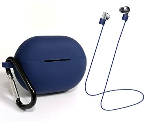 Huawei FreeBuds Pro Hülle mit Anti-Loss Strap,Weiche Silikon Schutzhülle Case,Stoßfeste rutschfeste Schutzzubehör Abdeckhülle Tasche für Huawei FreeBuds Pro 2020 Wireless Earbud Headphone (Navy blau) Huawei FreeBuds Pro Hülle mit Anti-Loss Strap,Weiche Silikon Schutzhülle Case,Stoßfeste rutschfeste Schutzzubehör Abdeckhülle Tasche für Huawei FreeBuds Pro 2020 Wireless Earbud Headphone (Navy blau) von BoLuo