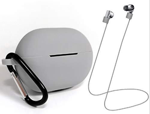 Huawei FreeBuds Pro Hülle mit Anti-Loss Strap,Weiche Silikon Schutzhülle Case,Stoßfeste rutschfeste Schutzzubehör Abdeckhülle Tasche für Huawei FreeBuds Pro 2020 Wireless Earbud Headphone (grau 1) Huawei FreeBuds Pro Hülle mit Anti-Loss Strap,Weiche Silikon Schutzhülle Case,Stoßfeste rutschfeste Schutzzubehör Abdeckhülle Tasche für Huawei FreeBuds Pro 2020 Wireless Earbud Headphone (grau 1) von BoLuo