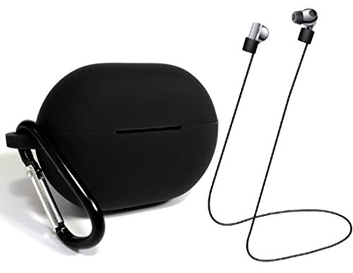 Huawei FreeBuds Pro Hülle mit Anti-Loss Strap,Weiche Silikon Schutzhülle Case,Stoßfeste rutschfeste Schutzzubehör Abdeckhülle Tasche für Huawei FreeBuds Pro 2020 Wireless Earbud Headphone (schwarz) Huawei FreeBuds Pro Hülle mit Anti-Loss Strap,Weiche Silikon Schutzhülle Case,Stoßfeste rutschfeste Schutzzubehör Abdeckhülle Tasche für Huawei FreeBuds Pro 2020 Wireless Earbud Headphone (schwarz) von BoLuo