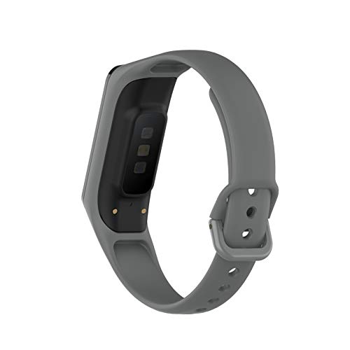 Hülle Kompatibel mit Galaxy Fit 2 SM-R220, Sport Band Schutzhülle Cover Leicht Weiche Silikon UltradünneKratzfest Transparent PC Case Abdeckung Tasche für Samsung Galaxy Fit 2 SM-R220 (grau) von BoLuo